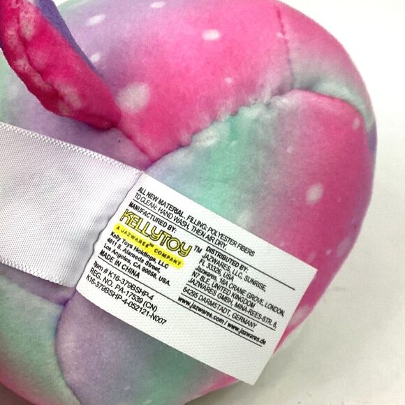 Kellytoy-Squishmallow-Kimia Unicorn-Galaxy Multicolor Swirl Stars - 5" Plush - Picture 7 of 9